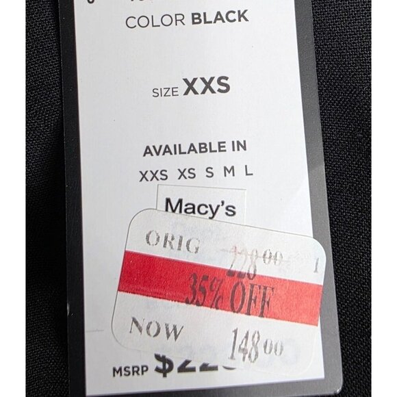 BCBGMAXAZRIA - Sleeveless Romper OPEN BACK- Black - XXS - NWT - Picture 9 of 16